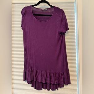 Shop Basic Purple Size Small Tunic Style Top